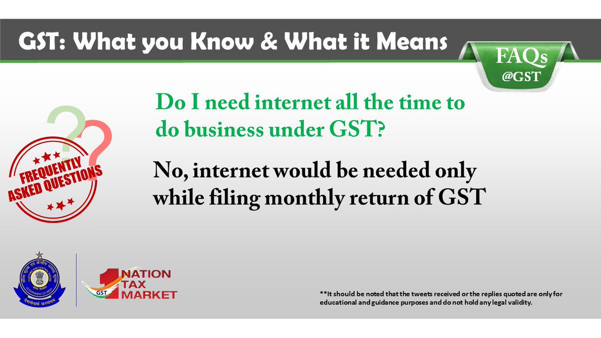 askGST_GoI's tweet photo. GST Myth &amp; Reality - 2 #GSTSimplified #1TaxBenefitsMax #GSTFAQs https://t.co/AggjZYJUR0