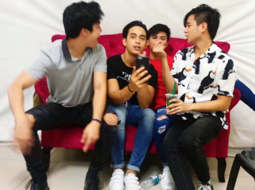 piamagalona's tweet photo. Elmo, Diego, Ronnie and Yves  #BloodyCrayonsNationwideTour2 https://t.co/ybjMvyJa6O