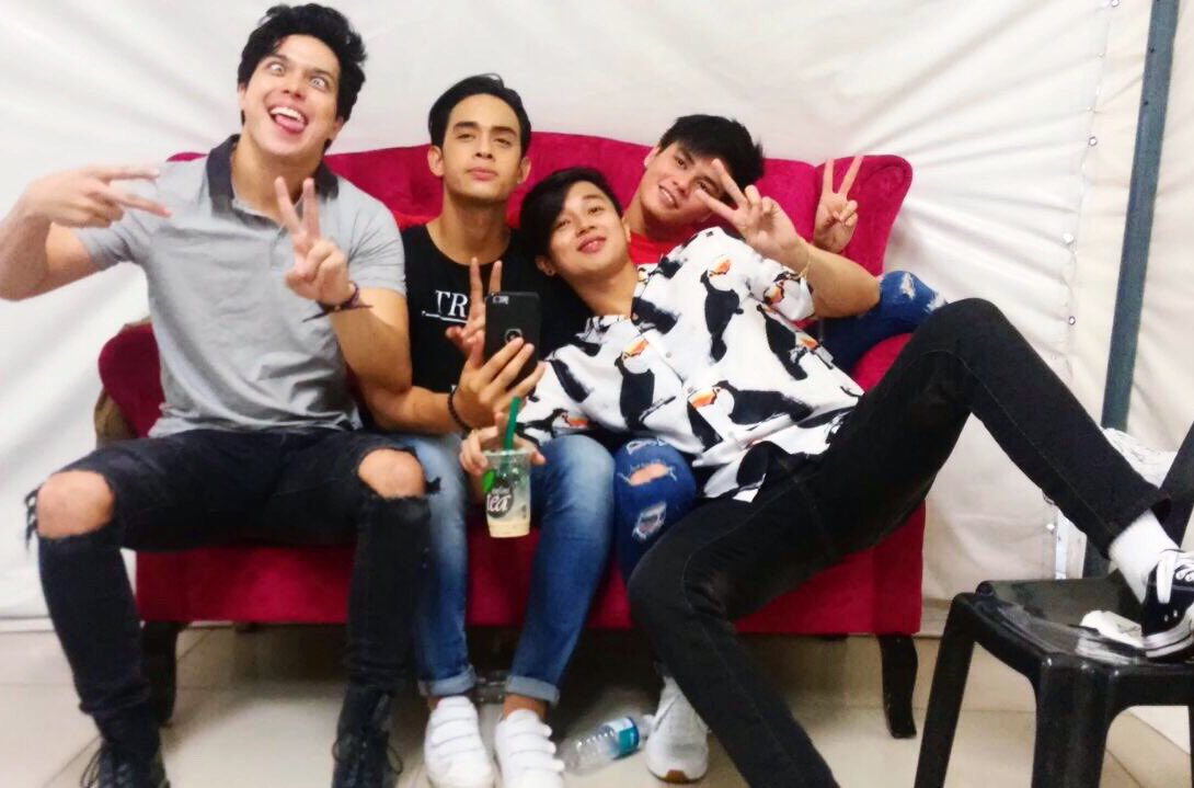 piamagalona's tweet photo. Elmo, Diego, Ronnie and Yves  #BloodyCrayonsNationwideTour2 https://t.co/ybjMvyJa6O