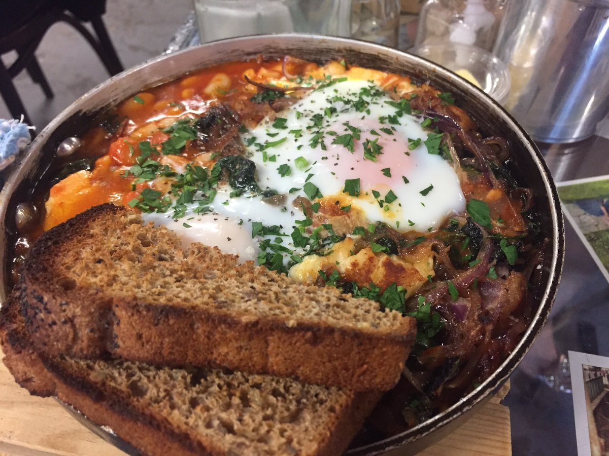 Yummy baked eggs @thesinglend this morning! #brunch #lazysunday