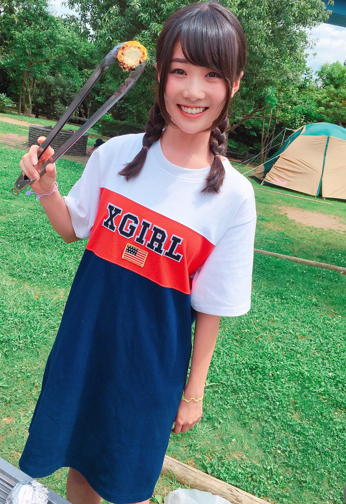 鶴見 萌 虹のコンキスタドール こんばんは 今日はマイクラ部のみなさんとbbqしてきました 家族以外でやるの初めてや っ 学校の都合 昨日 でフットサル合宿に行けなくて泣いてた私のために 素敵イベントをセッティングして