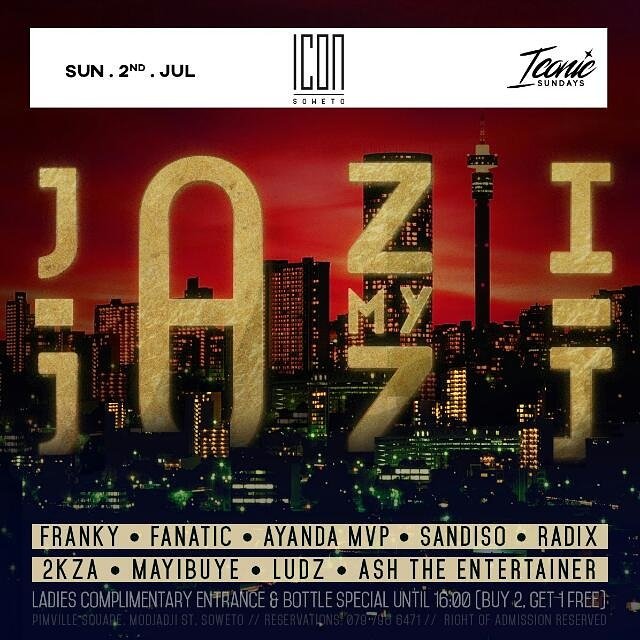 Ludz_SA's tweet photo. π§ Out at @IconSoweto today, playing from 3pmπΆ #JoziMyJozi π #IconicSundays #IconSoweto #2NineTwoEnt π https://t.co/S89X4nmojE