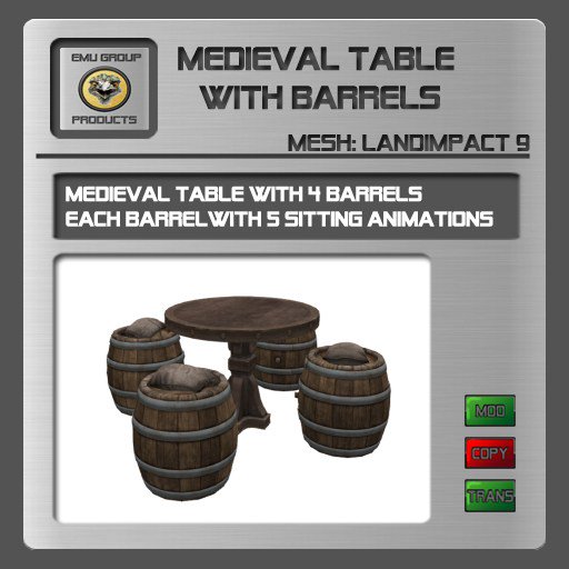 EMU_Group's tweet image. EMU Products: NEW Medieval Table with Barrels emugroupproducts.wordpress.com/2017/07/02/emu…
