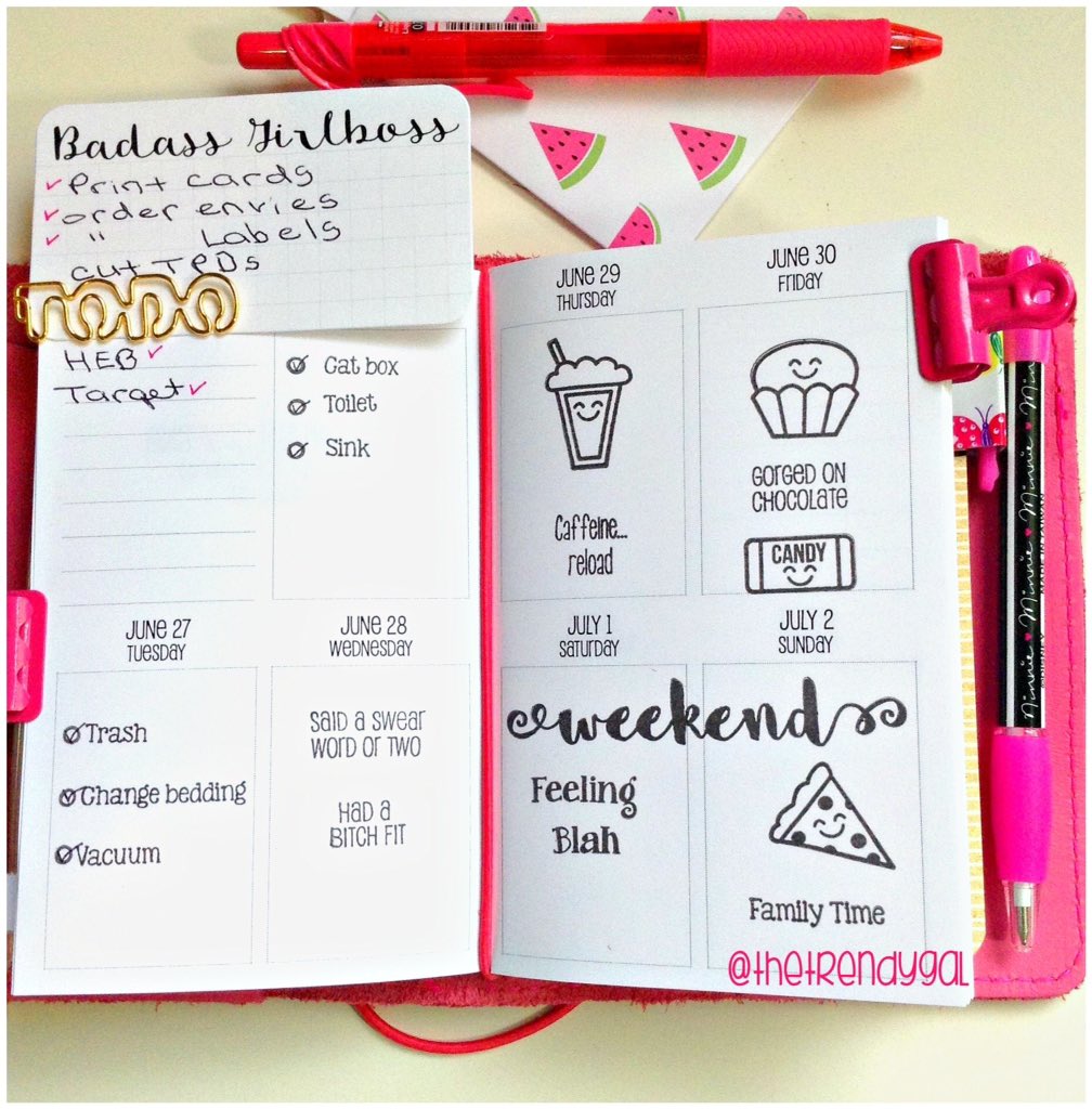 First week in my No.2 Foxy. #foxyfix #plannercommunity #sewmuchcrafting