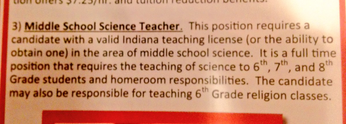 thedullguy's tweet image. Hey, want to come teach science at my parish school?
Get in touch w/@StPaulValpo for deets. #mssciencechat #Catholic #nwindiana