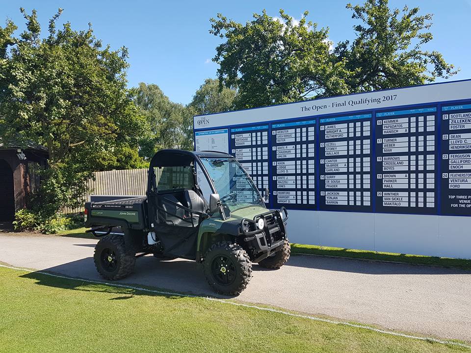Hollinwell's tweet image. 1st practice day over for @open #FinalQualifying. Time for cutting the greens #HollinwellGreenkeeper
