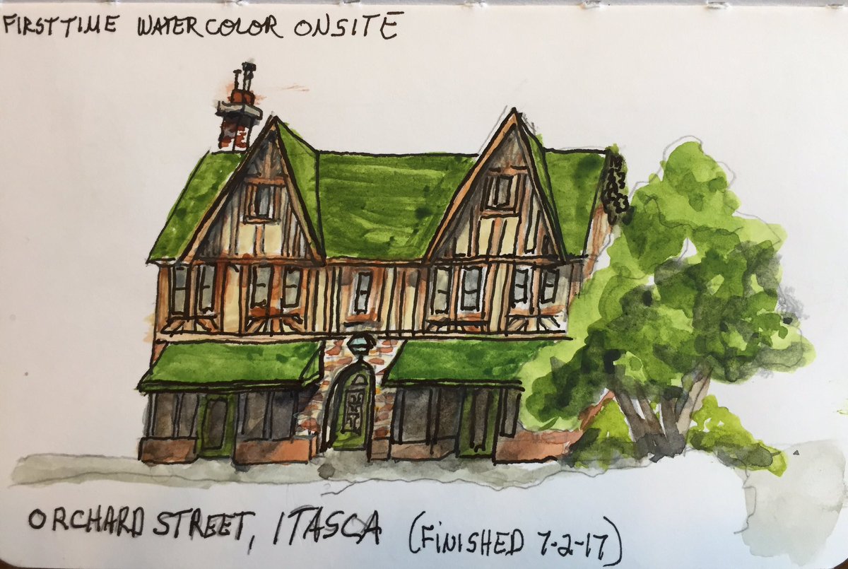 marjimarks's tweet photo. Preparing for USk Intl Symposium. 1st time watercolor painting onsite. #uskchicago2017 https://t.co/d20RYHcllj