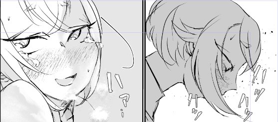 特に締め切りないので、全ページじっくりトーン削ってました。セリフ・擬音・集中線など全部終わったので、残り表紙のみ。 