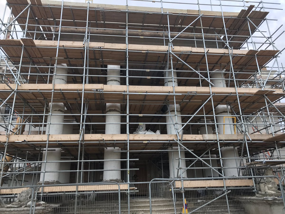 Horse hair lime render coming along nicely