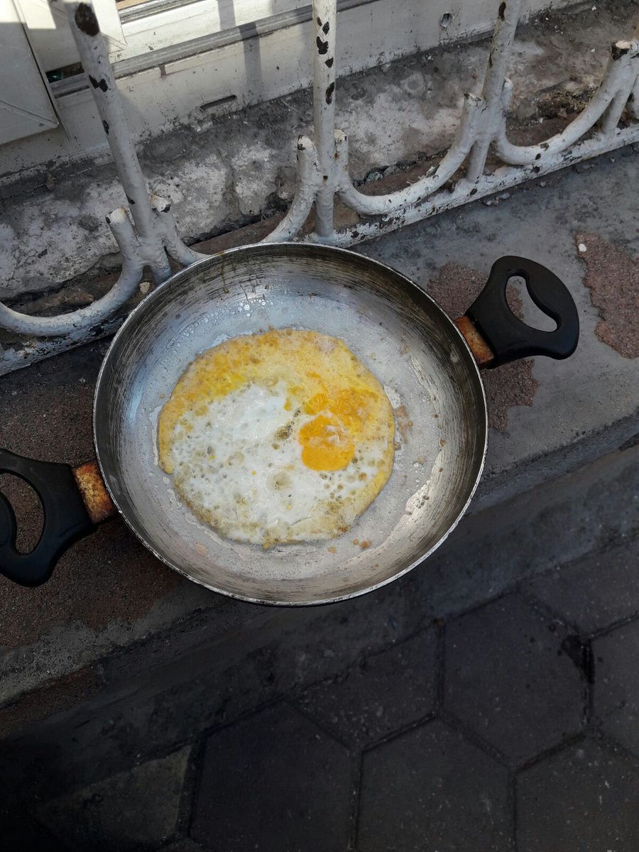 Adana Sıcağında Pişen Yumurta