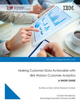 TECtweets's tweet image. Customer data is useless if you can’t make it actionable. Learn how to accomplish that with help from IBM’s Watson. bit.ly/2p4iCRc