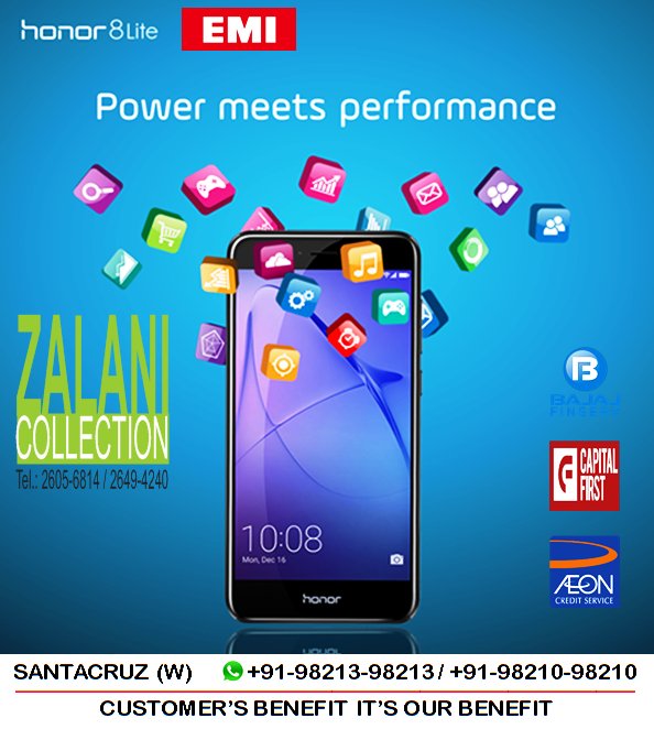 zalanicolection's tweet photo. #Honor8Lite available at #ZalaniCollection
4GB & 64GBOM, 7.0
12MP Back & 8MP Front Camera
3000mAh Battery
#Exchange & #EasyEMI available https://t.co/rkpyhk75dH