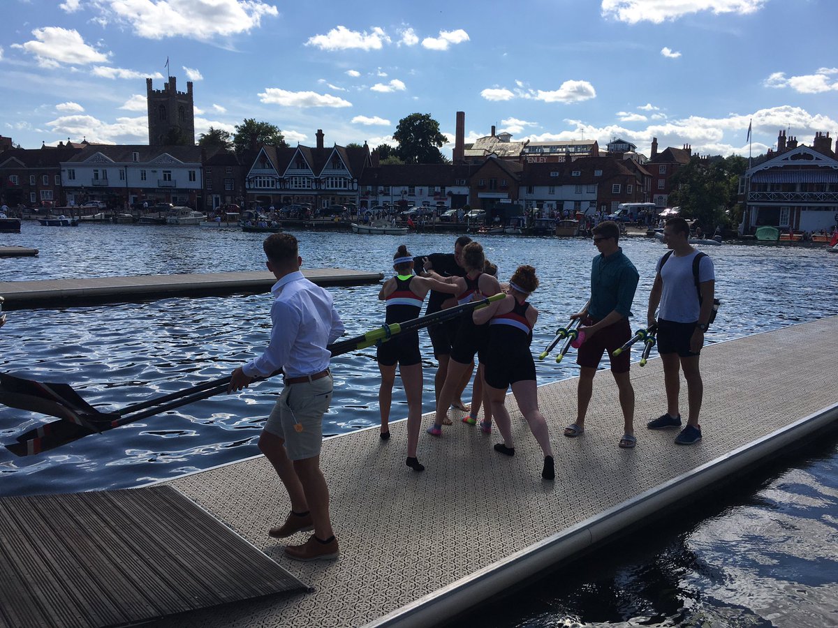 GlosRowing's tweet photo. The @HartpuryRowing JW4x have done it! They've won the DJCC for a fourth year at @HenleyRegatta well done ladies, &amp; coach @William__King https://t.co/xw6nF3iLAH