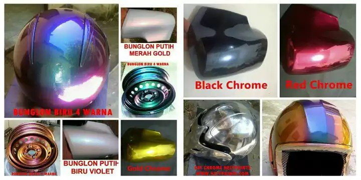 Jual cat Bunglon &amp; chrome HELYPAINTS.COM hub: WA 0852 1200 7777/0877 0101 0777 #Catbunglon #catchrome #helypaints