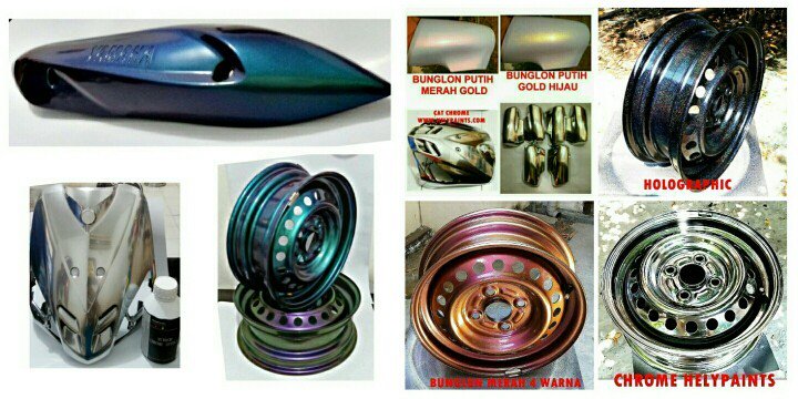 Jual cat Bunglon &amp; chrome HELYPAINTS.COM hub: WA 0852 1200 7777/0877 0101 0777 #Catbunglon #catchrome #helypaints
