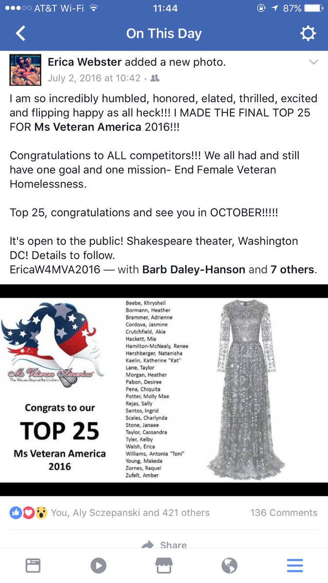 ericadubfitness's tweet photo. Shewt time is flyin'. I cannot believe this was a year ago. Good luck to all of the contestants this year๐บ๐ธ #mva2016 #msveteranamerica2016 https://t.co/uk1GjKbz5v