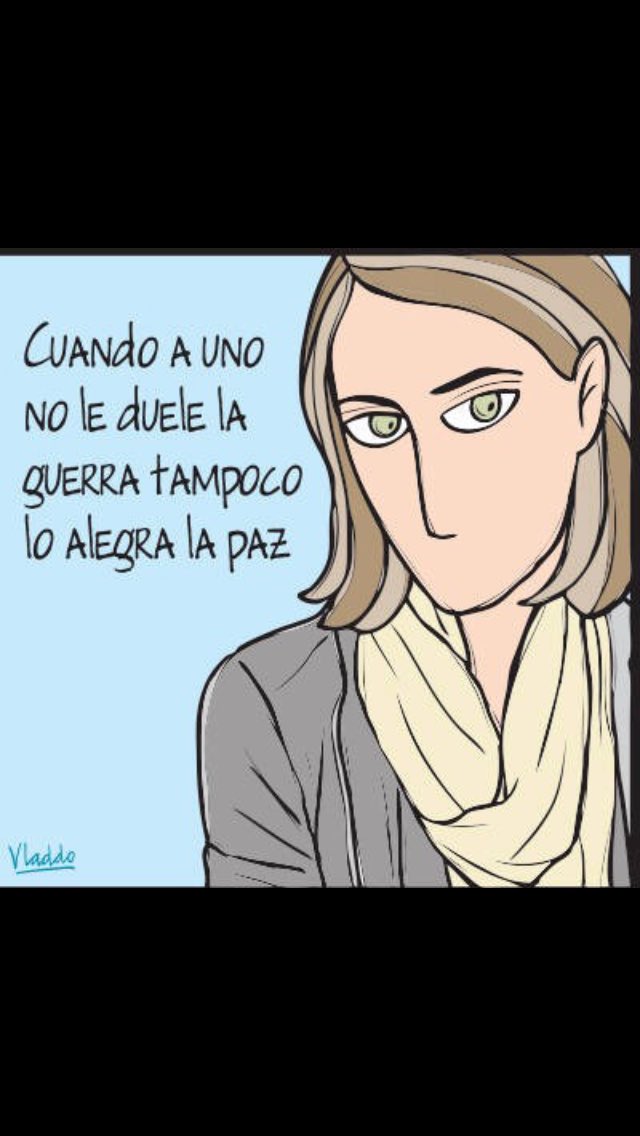 IvanCepedaCast's tweet photo. "Cuando a uno no le duele la guerra tampoco lo alegra la paz" @VLADDO https://t.co/FXqGxlcvAh