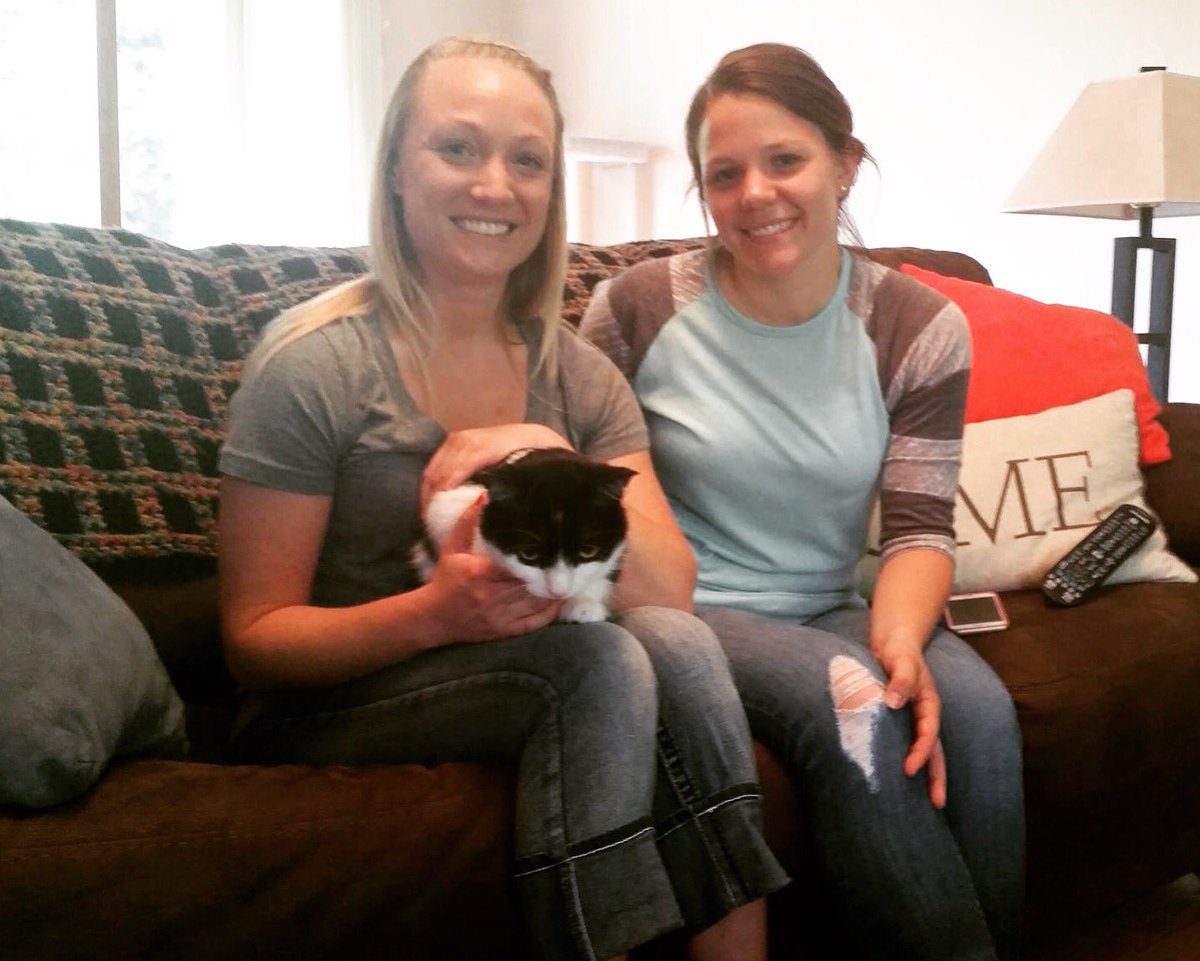 Mil_Pets_Alive's tweet photo. Howie ADOPTED by his foster family! He's been home all along. Congrats to forever mom, Erica, and Auntie Kayla. Enjoy the snuggles! #adopted https://t.co/uqBWZ45tVh