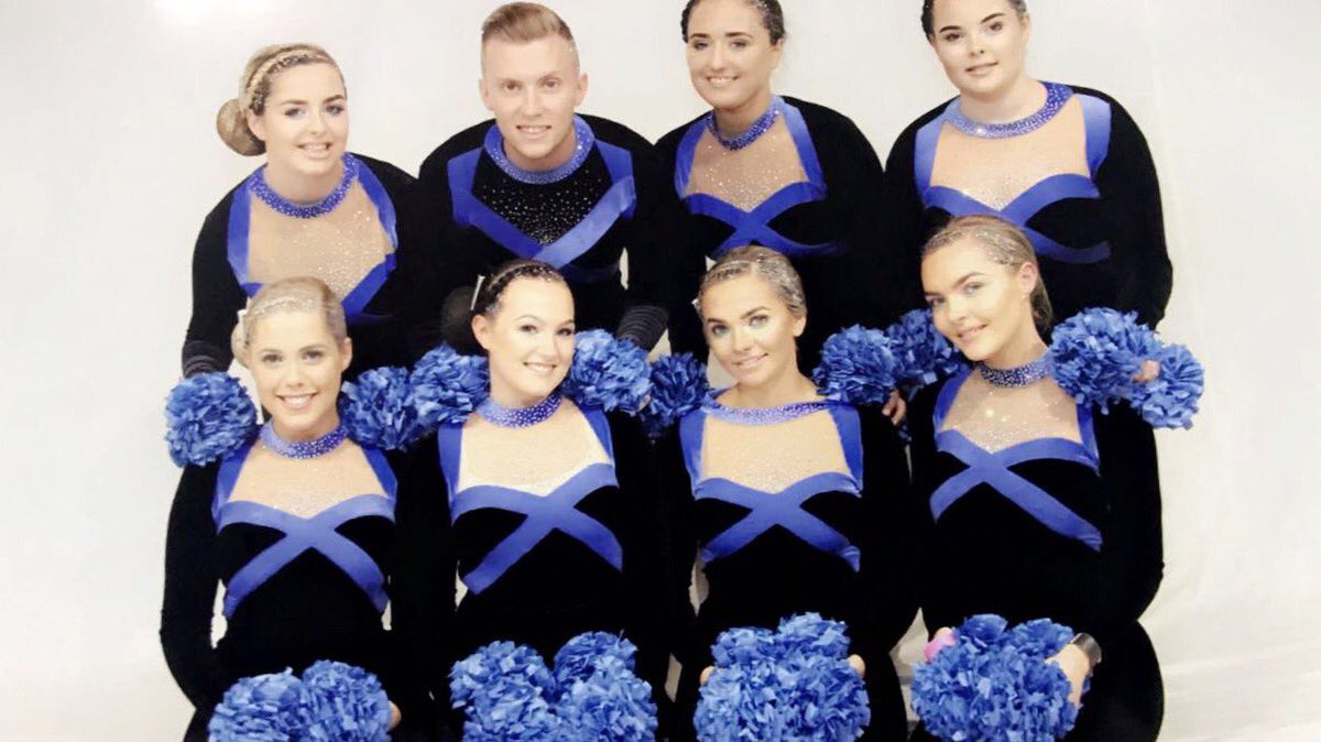 PureDWCheer's tweet photo. Pure Poison have danced their hearts out today in Croatia &amp; loved every minute of it! They are now awaiting results! We are proud of you! 💙💙 https://t.co/EZTjPdroZy