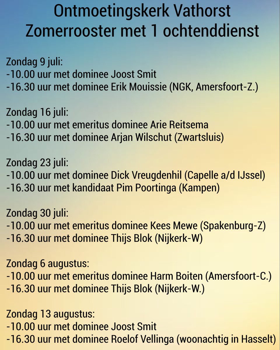 Welkom #Ontmoetingskerk #Vathorst