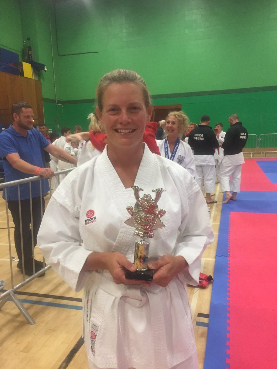 ArmyKarate's tweet photo. Well earned Silver in Female Veterans Kumite! 👍👊🥈🥋🇬🇧  @Craftsmen102 @ArmySportsLTRY  #Kumite #Karate #MoreSilverware https://t.co/Y1S767lIFU