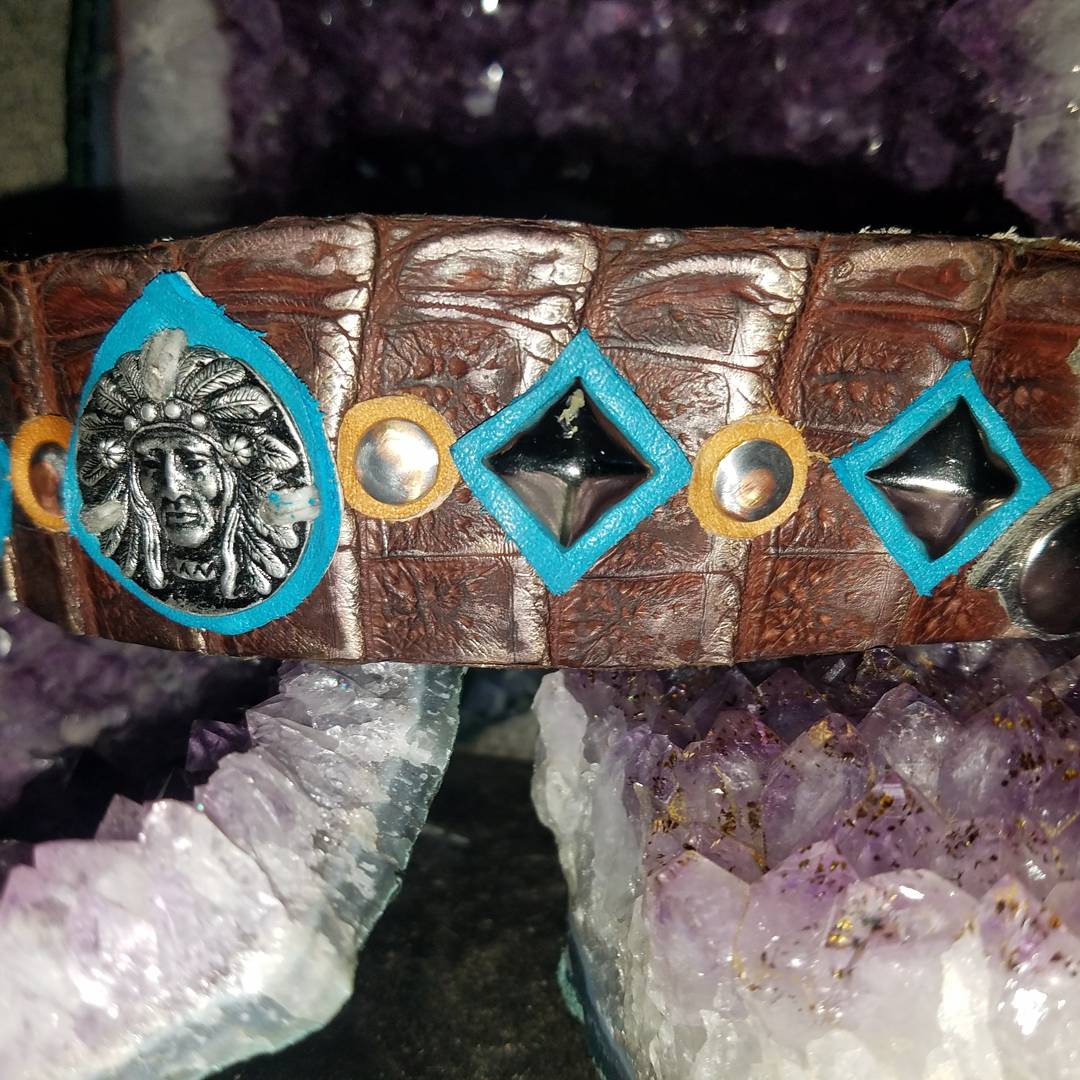 conte_dennis's tweet photo. #Checkoutmywork #handmade #leathercuffs @HoxPhotog @padcom_dotcom @jaggerrae @Allyson_rock1 @HoekstraMagic @94HJY @LMIStudio @StephenEPearcy https://t.co/rYGqKsG6cY