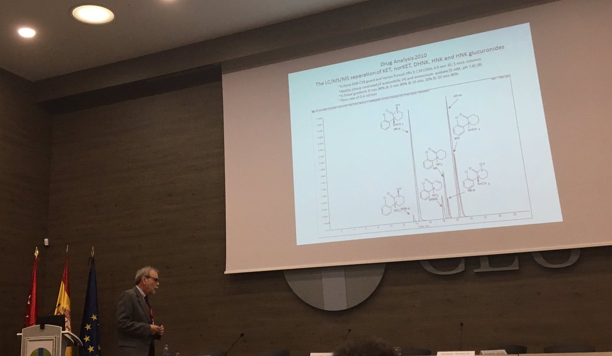 annalaura_mstrn's tweet photo. Great talk on bioanalysis in the field of #neuropsycopharmacology by Dr. Wainer #chiralitymatters #ketamine #metabolomics #NIH @PBA2017_MAD https://t.co/klySssVTDc