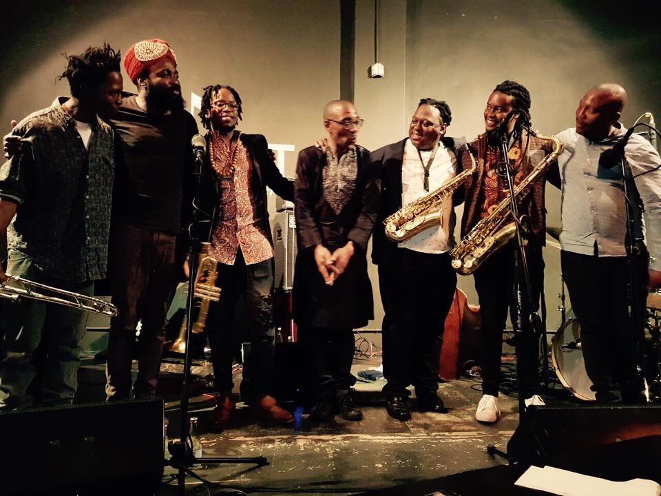 nduduzomakh's tweet photo. Herbie Tsoaeli Sandi Ensemble Assembly Live At 
@OrbitJazz Pic: @mpilomakhathini https://t.co/blivvmxvQo
