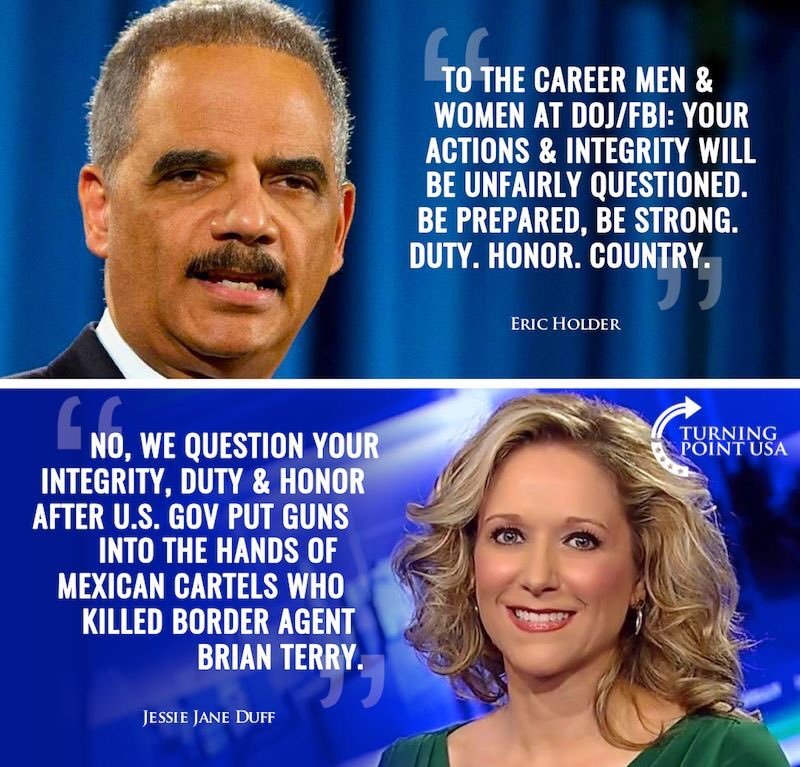 Border Patrol Agent Brian Terry was a Marine Corps veteran. He knew Integrity. Duty. Honor. Country. 

Eric Holder, did you ever honor him?