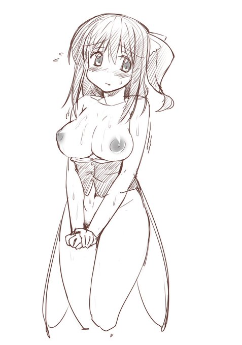 テキトーにいたずら書きしてるときでも、乳首だけはこーしたい気持ち、あると思います! 