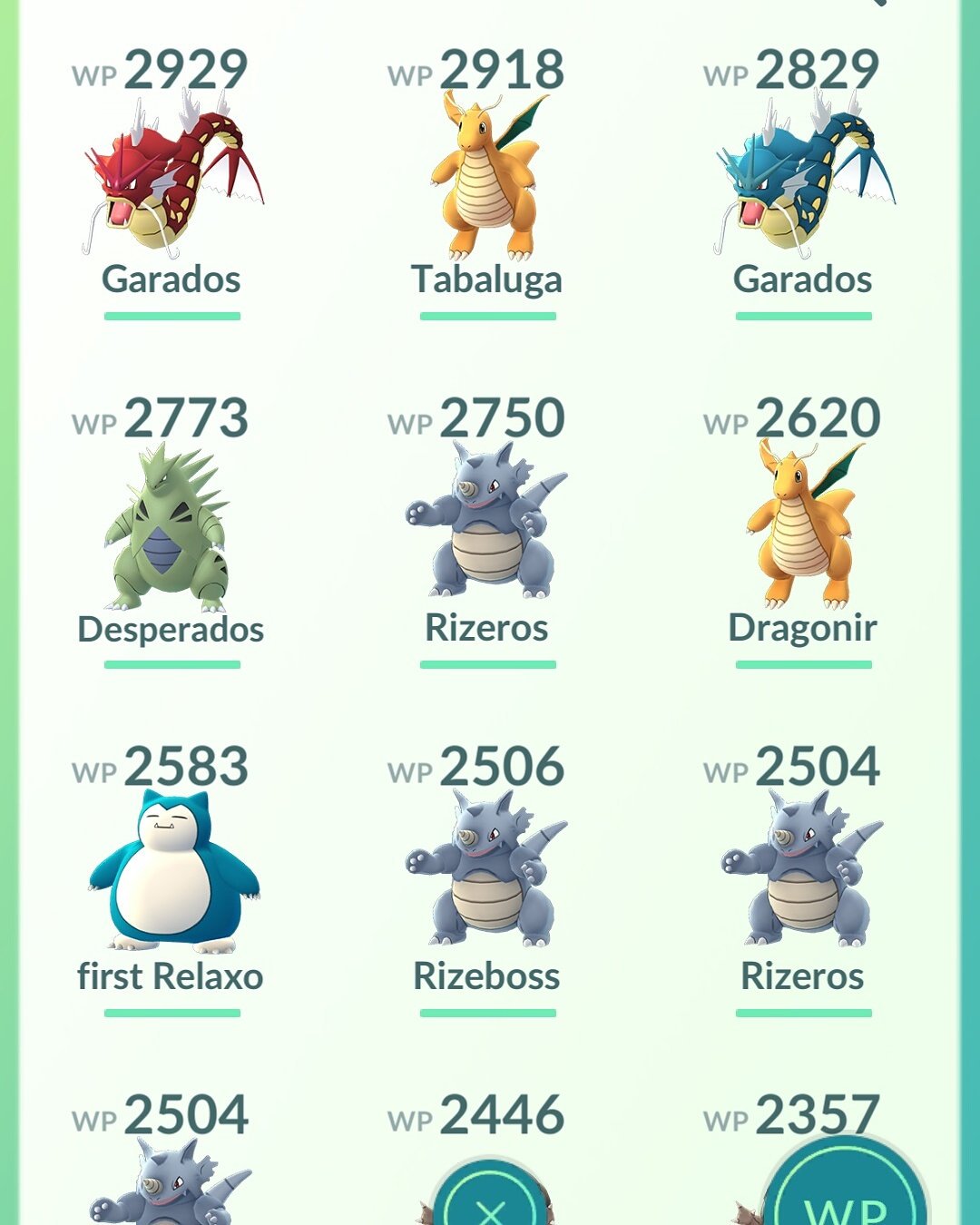 Tobimongo Level 34 Pa Twitter Nach Der Entwicklung Meine Neue Top 9 Pokemon Pokemongo Pokemon Dragoran Despotar Shiny Garados