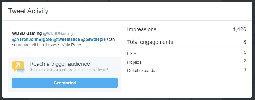 WDSDGaming's tweet photo. Who would've thought just replying to one of @pewdiepie tweets would've made me famous. #SisterFisterGang Thanks pewds. https://t.co/OwJs9xz23W