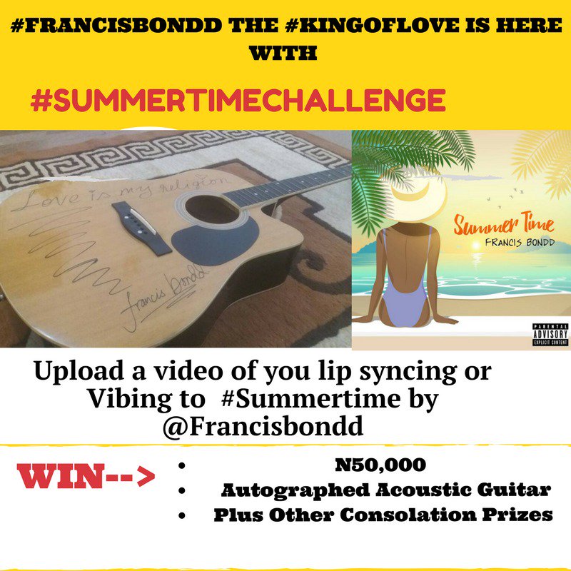 isaleekoplay's tweet photo. What are friends for if you can't get them to win you a guitar or N50,000? Make a video and tag them all. It's the #SUMMERTIMECHALLENGE https://t.co/ljYO3UcDGI