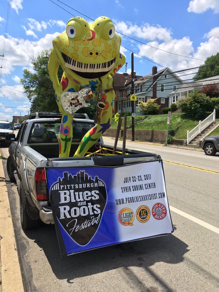 Say, 'hey!' At least beep and wave, Frog is on Freeport Road! Get your tix now pghbluesrootsfest.com