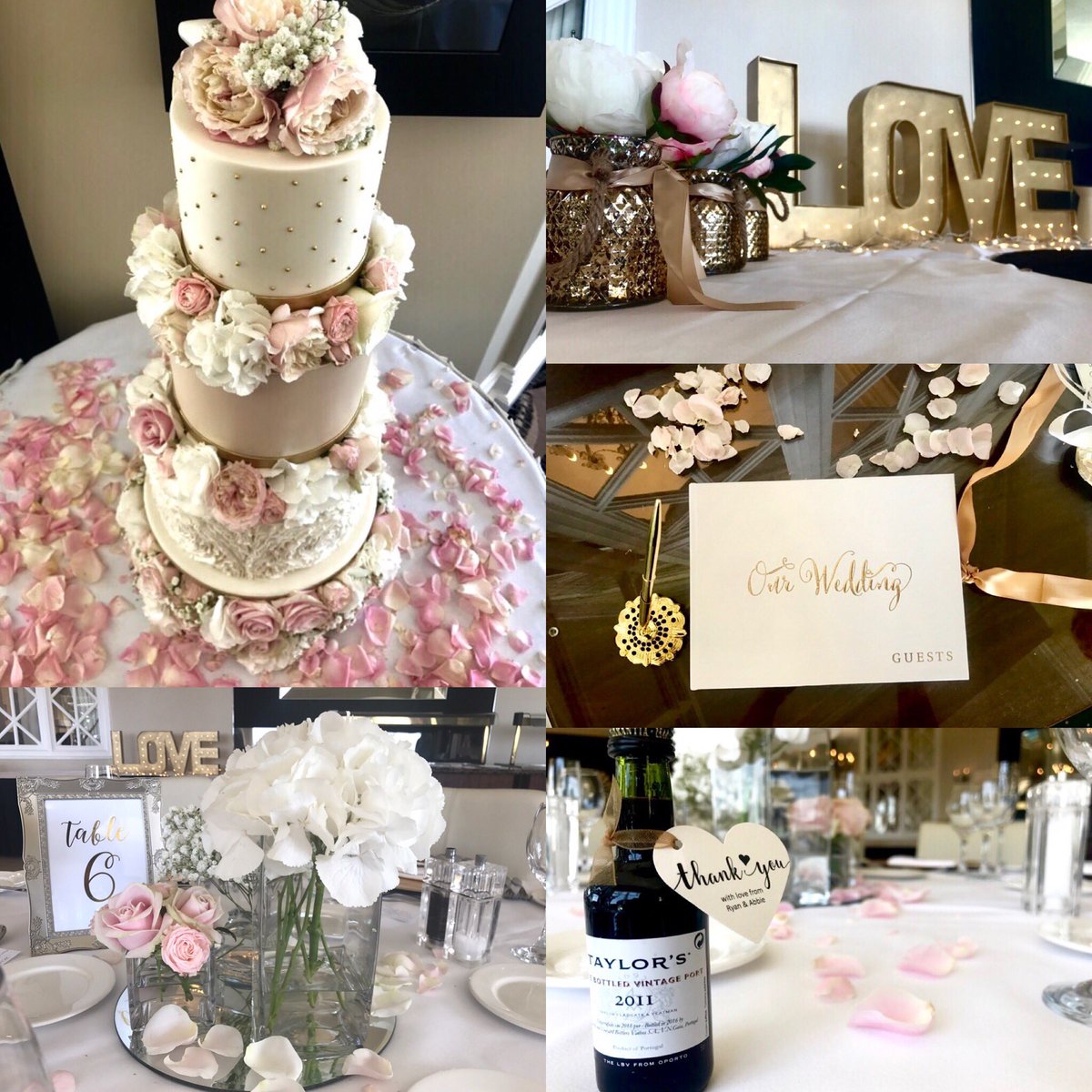 CarlyonBayHotel's tweet photo. Yesterday we helped to celebrate the marriage of Mr & Mrs Barryπ#love #wedding #rose #cornwall #cornishbride #elegant #cake #RT #FOLLOTRAIN https://t.co/yGXgFEenY3