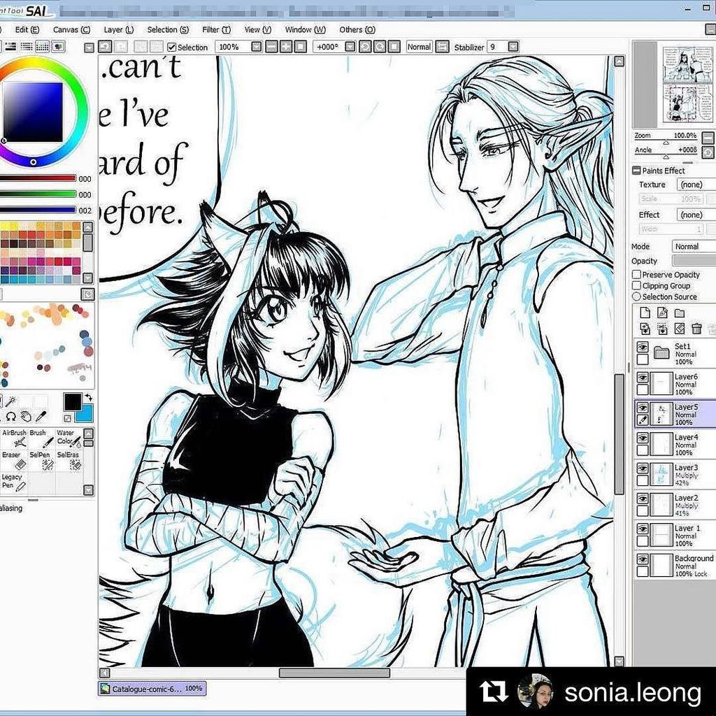 Mini comic in progress from Sonia Leong - looking good! #abrushwithmagic #sweatdropstudios #chroniclesofciel #soni… ift.tt/2tzfv8U