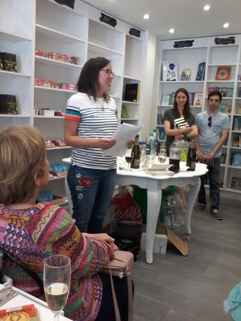 SegrueBooks's tweet photo. So honoured that our last day of business is being spent launching @abisilver16  on what promises to be a sparkling crime writing career! https://t.co/PSQvD1ftIu