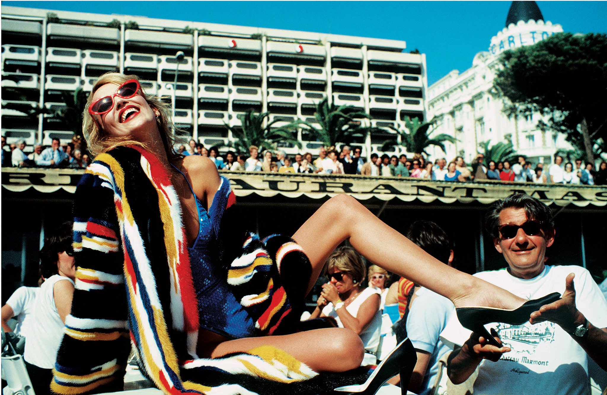 Happy Birthday Jerry! Jerry Hall shot by Bailey at the Film Festival in Cannes, France 1983 