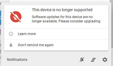 wareFLO's tweet photo. Hey! My 7 year old #chromebook, which I got for free, is no long supported. Can I install #RaspberryPi #PixelOS yet? https://t.co/ohaP6rVB33