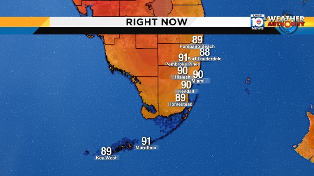 Right now temps are in the upper 80s and lower 90s so expect another very warm but dry evening! #SundayFunday #Flwx https://t.co/TkZkzrYHE8