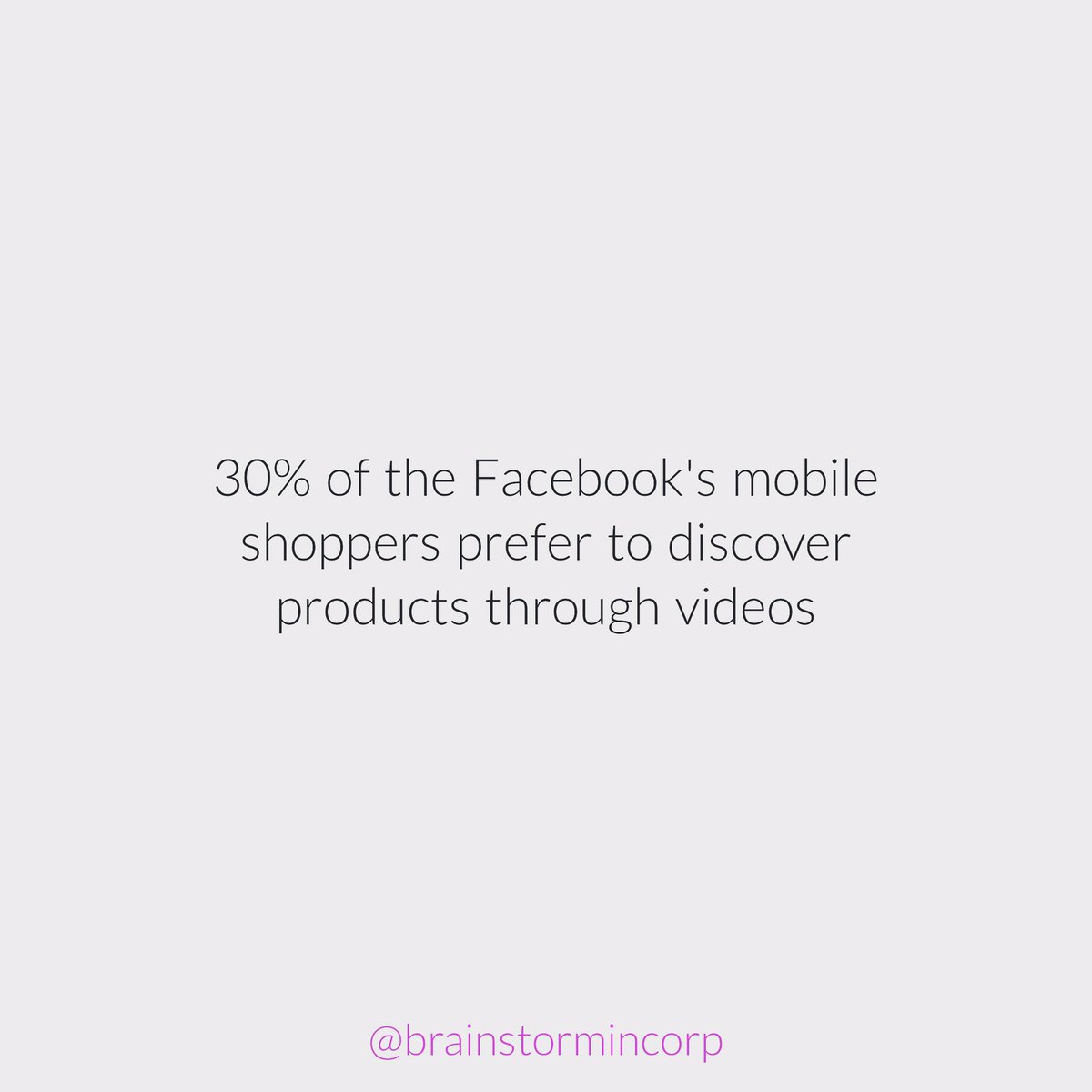 30% of the <a href="/facebook/">Facebook</a> #mobile #shoppers prefer to discover products through #videos 

#entrepreneur #GrowthHacking #GrowthMindset #marketing