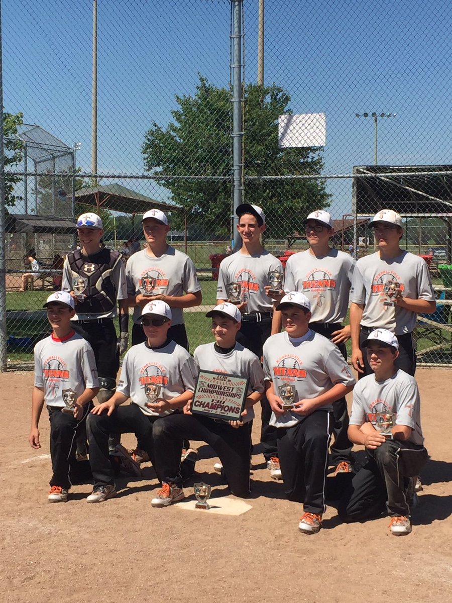 Kville_Titans's tweet photo. 13U Titans take home the Midwest Championship with a 6-1 win over the Michiana Repetition. Only allowing 1 run the whole tournament. TITANUP https://t.co/EgddIzK0R2