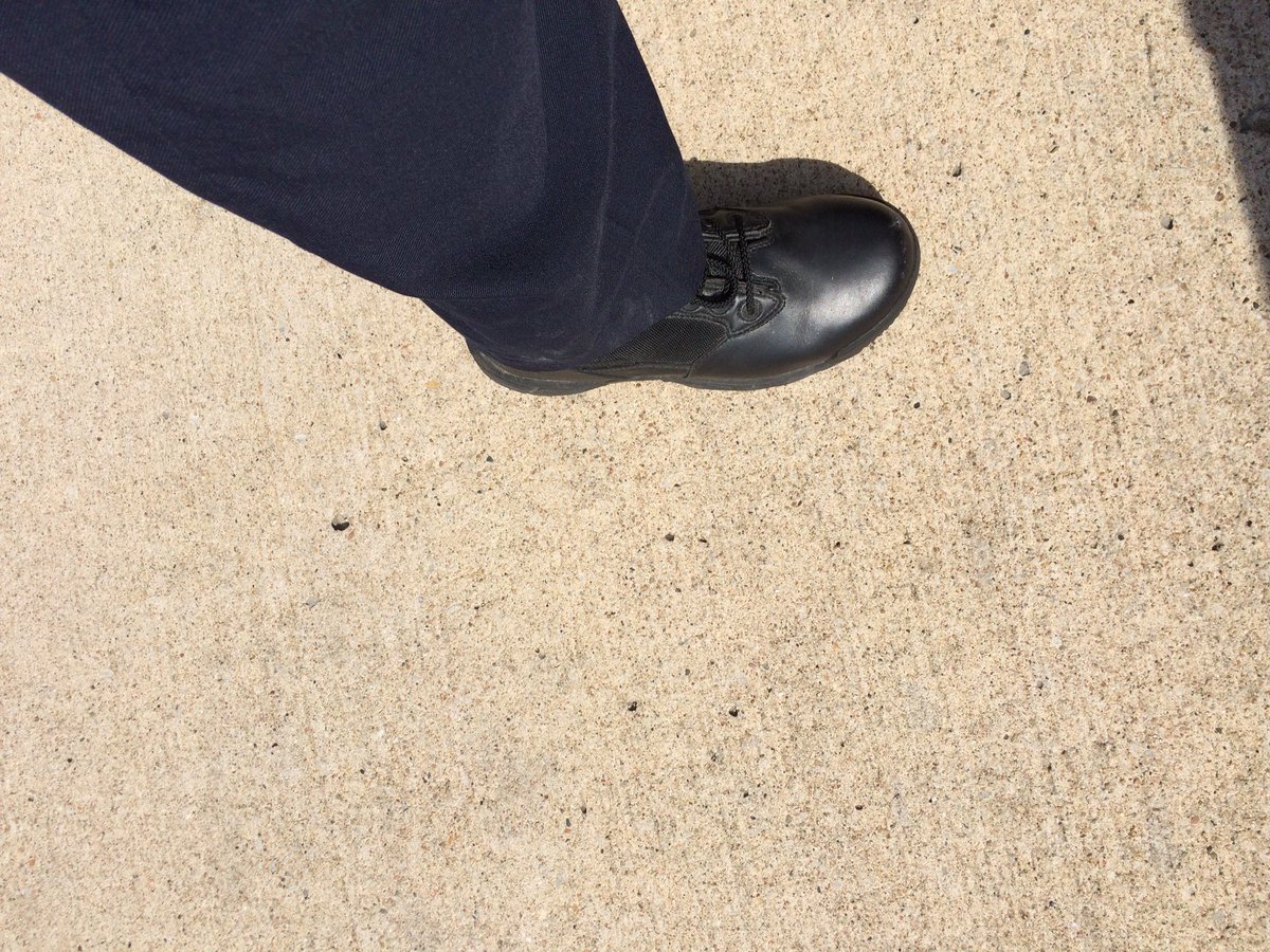 Community policing means 2 pair of boots a year minimum. 5.5 miles yesterday &amp; 2.3 so far today;  out til 9 pm. <a href="/CPDPhillipCoMo/">Ofc. Phillip Shull</a> <a href="/ColumbiaPD/">ColumbiaPD</a>