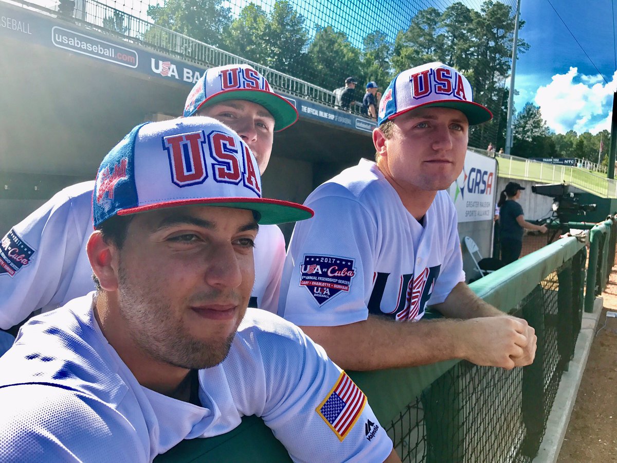 Usa Baseball Team Usa Is Rocking That 1984 Throwback Cap Tonight For Olympic Night