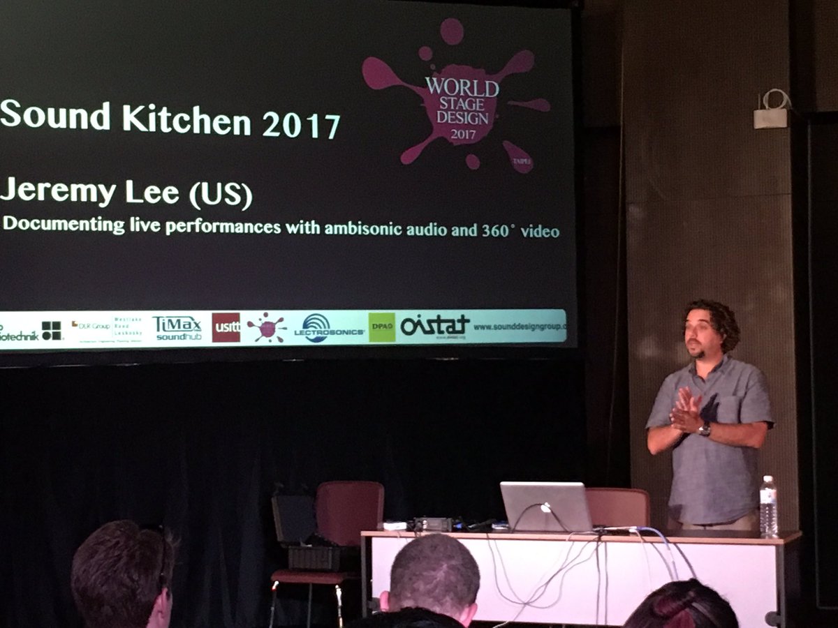 OISTATSDG's tweet photo. #WSD2017 Sound Presentaion #3: Jeremy Lee "Documenting Sound Design- Ambisonics &amp; 360 Video" @OISTAT
(It's also his birthday!) https://t.co/1cOEUSc4h0