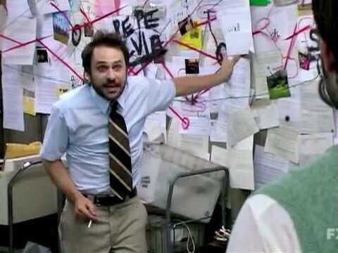 that meme of charlie day with the conspiracy wall is permanently