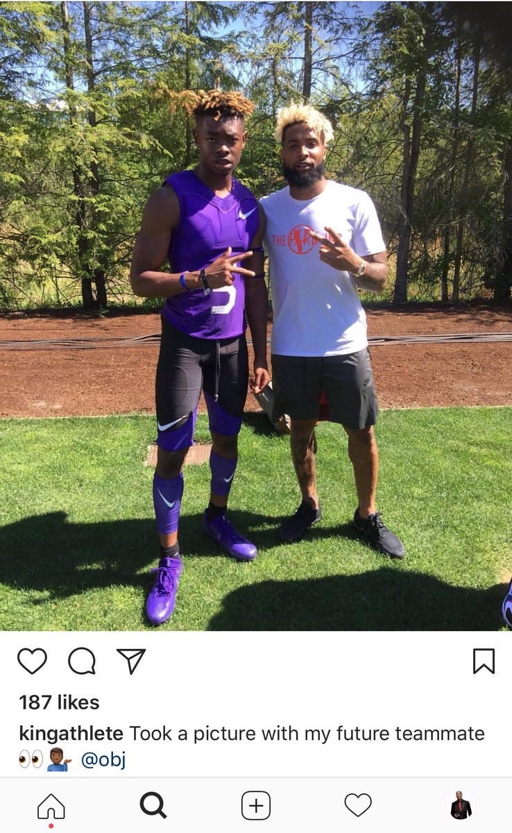 Nathanapirtle's tweet image. Congrats to @Kingathlete5 "OFFICIALLY" THE FASTEST HIGH SCHOOL FOOTBALL PLAYER IN THE NATION !DNA! Go follow my lil big cousin🥋🏈🥇🏆@OBJ_3