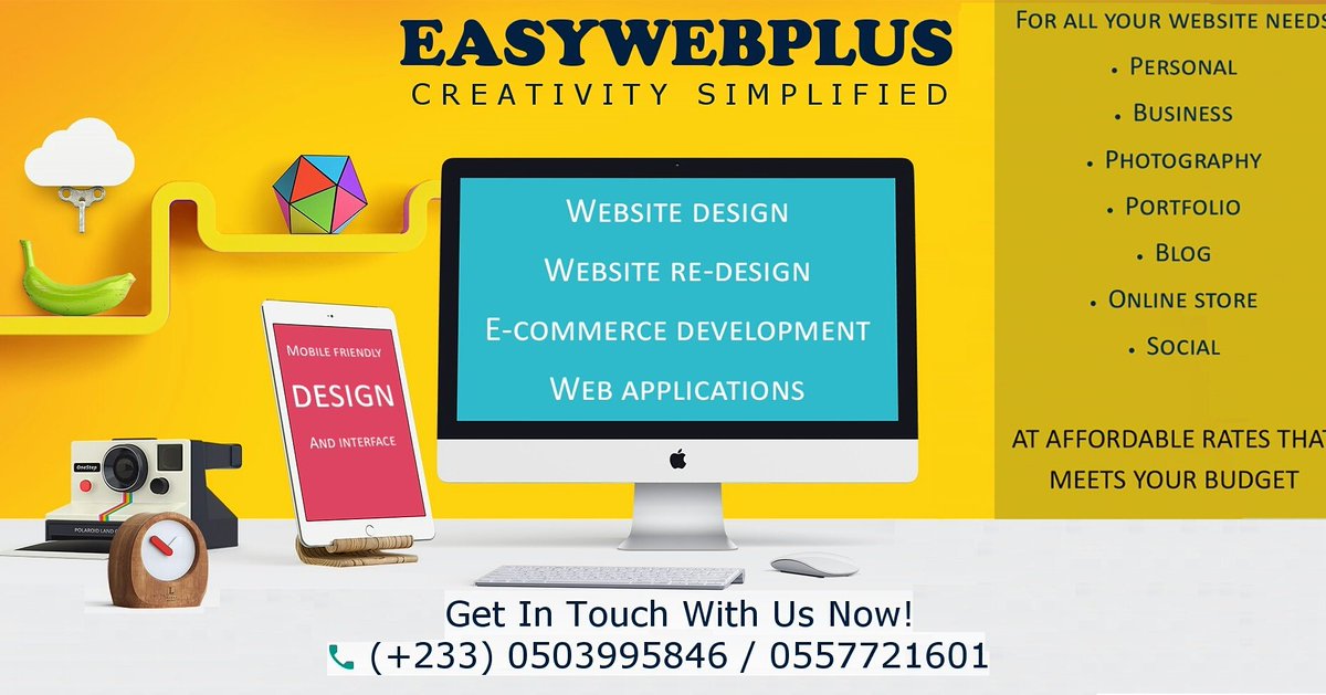 EWPstudios's tweet image. Are you looking for a #webdesigner for your next #project? DM now for #free #quotes. #webdesign #webdev #ewpstudios easywebplus.com
