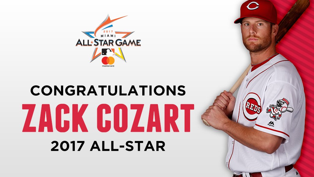 Cincinnati Reds on X: Congratulations to Zack Cozart on being voted the NL  starting shortstop for the 2017 MLB All-Star Game! #CozartGetsADonkey   / X