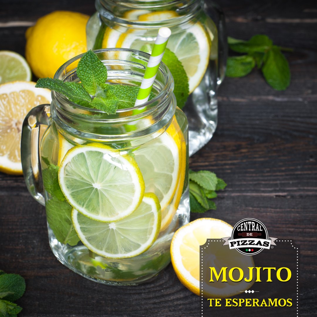 ¡Empecemos el fin de semana con lo más refrescante! 
Acompaña tu pizza con uno de nuestros mojitos. 🍸